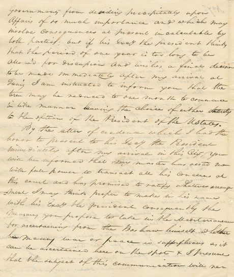 Sidi Soliman Mellimelli to James Madison, March 8, 1806